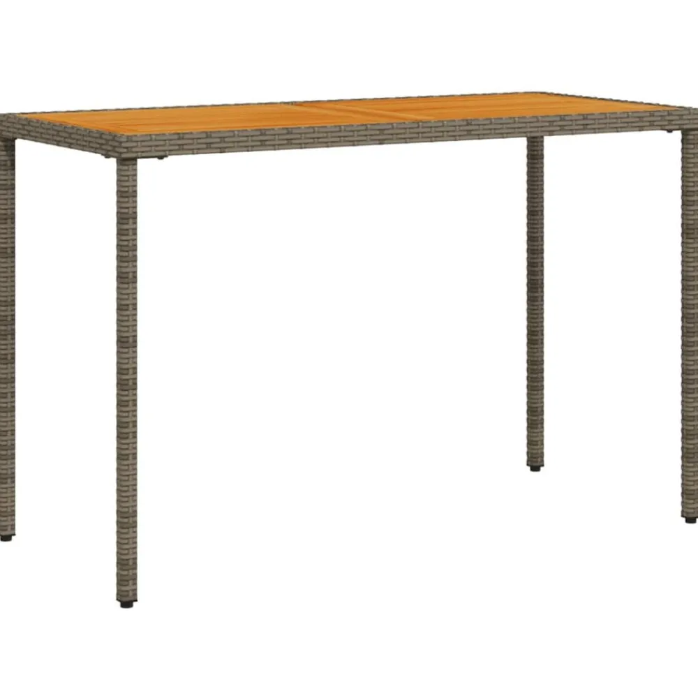 Mobilier De Jardin-vidaXL Table de jardin avec dessus en bois d'acacia 115x54x74 cm Gris