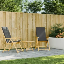 vidaXL Table de jardin pliable 45x45x45 cm bambou