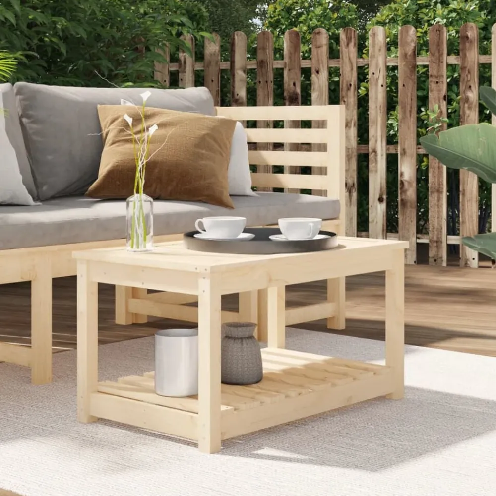 Mobilier De Jardin-vidaXL Table de jardin 82,5x50,5x45 cm bois massif de pin Pin naturel