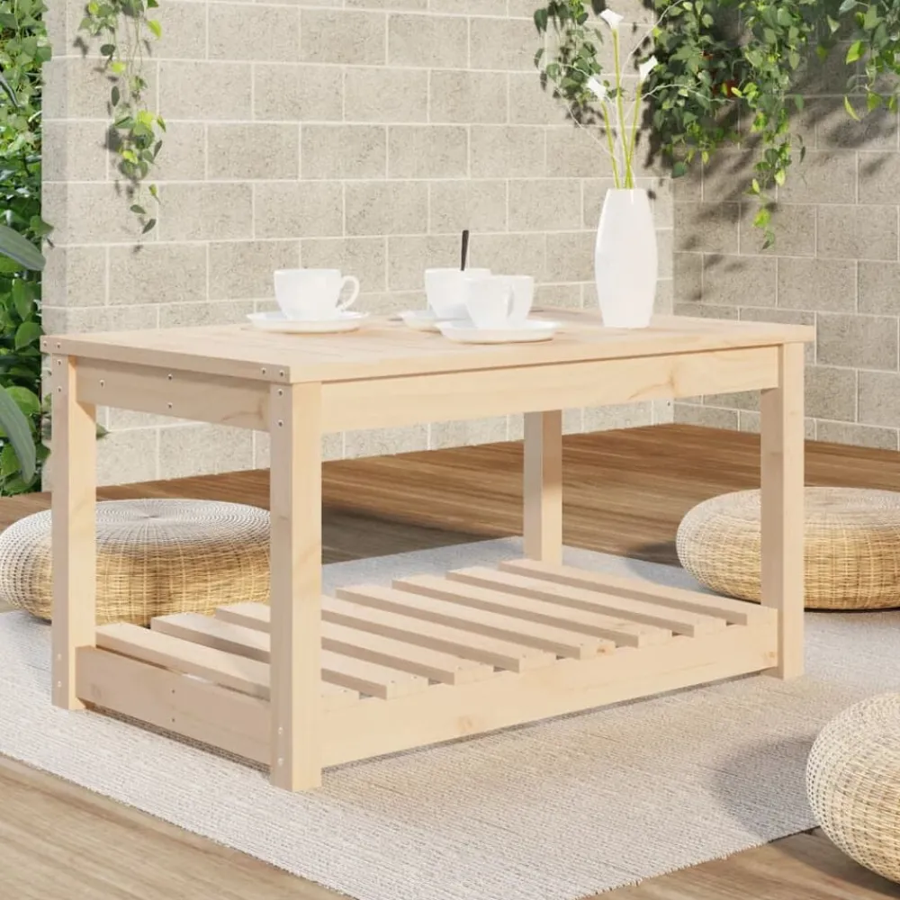 Mobilier De Jardin-vidaXL Table de jardin 82,5x50,5x45 cm bois massif de pin Pin naturel
