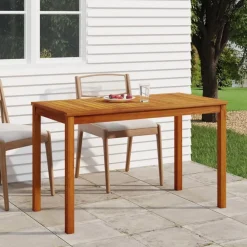 vidaXL Table de jardin 110x55x67 cm Bois d'acacia solide