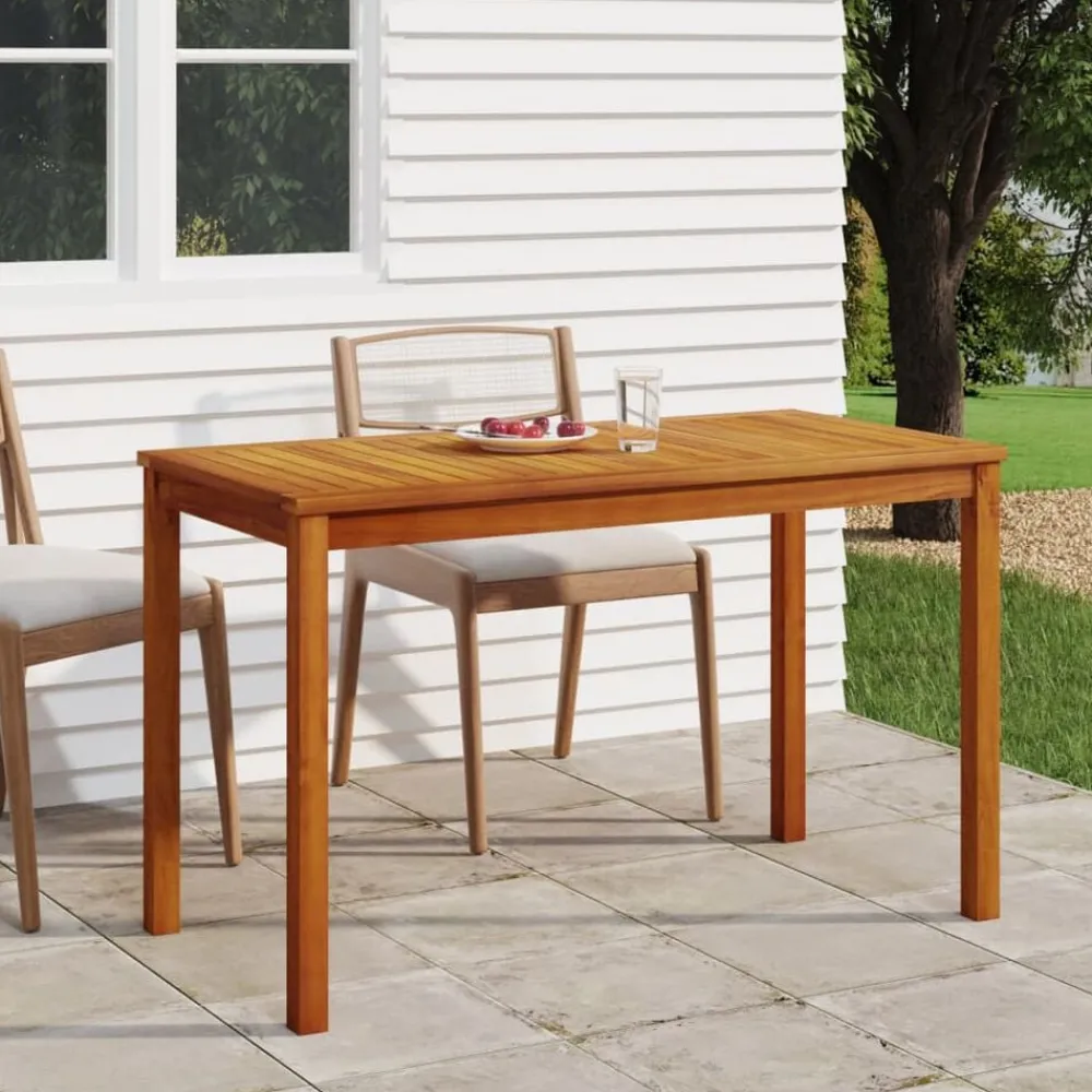 vidaXL Table de jardin 110x55x67 cm Bois d'acacia solide