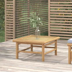 vidaXL Table de jardin 65x55x30 cm bambou