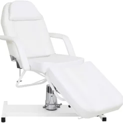 vidaXL Table de massage Blanc 180x62x(87-112) cm
