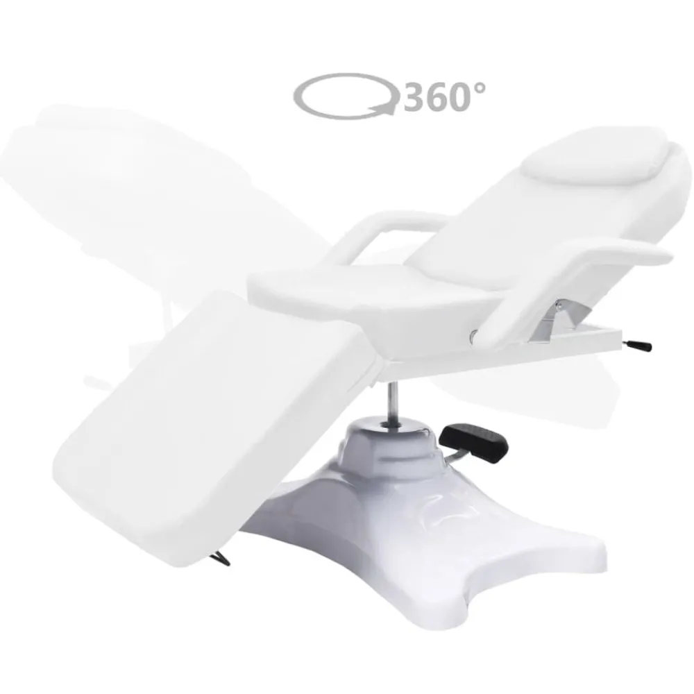 Santé & Beauté-vidaXL Table de massage 180x62x(86,5-118) cm Blanc