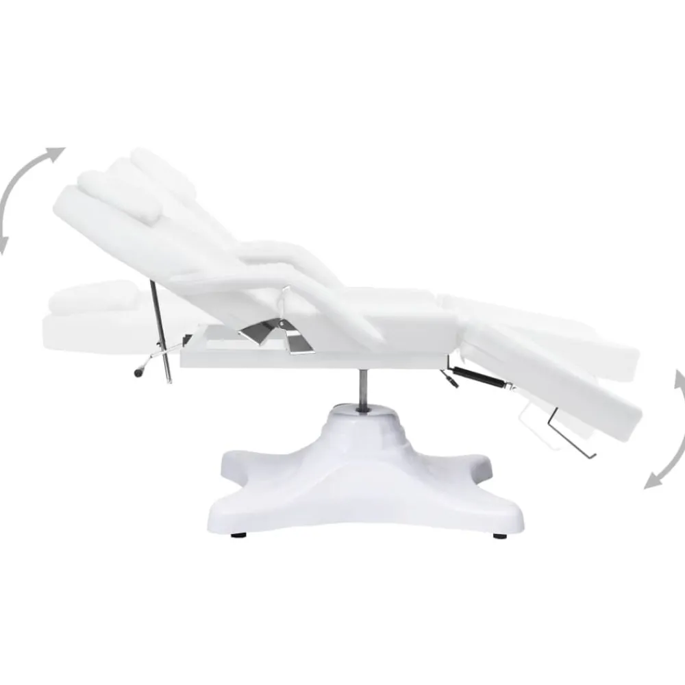 Santé & Beauté-vidaXL Table de massage 180x62x(86,5-118) cm Blanc