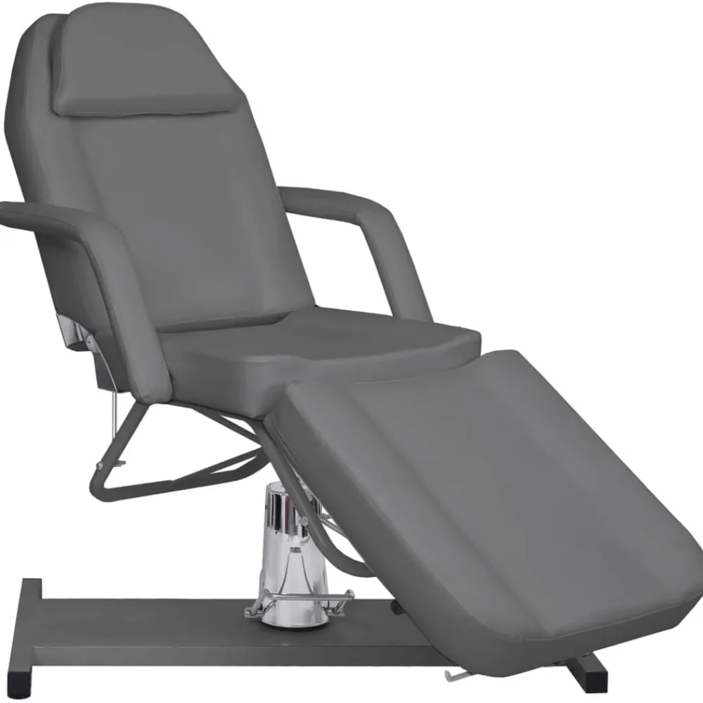 Santé & Beauté-vidaXL Table de massage Gris 180x62x(87-112) cm