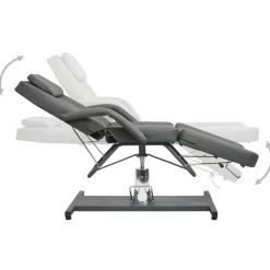 Santé & Beauté-vidaXL Table de massage Gris 180x62x(87-112) cm