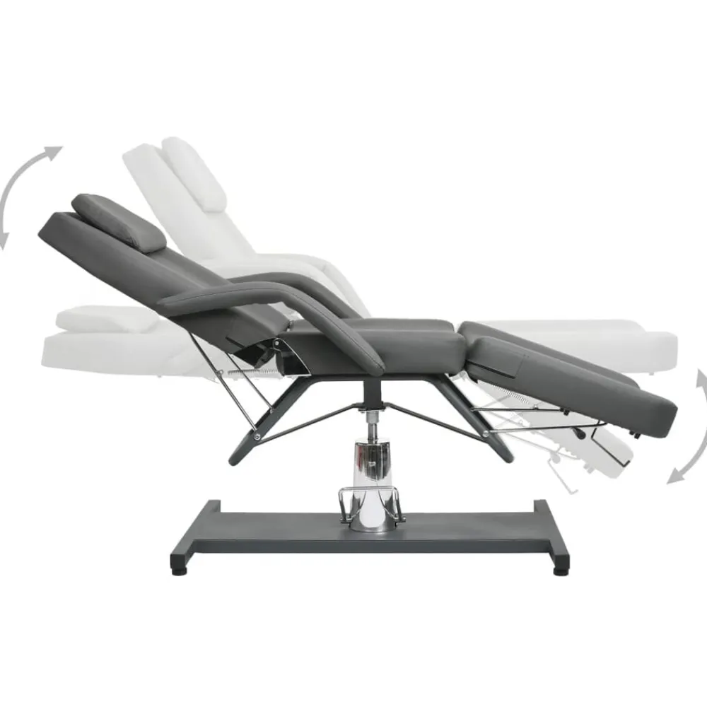 Santé & Beauté-vidaXL Table de massage Gris 180x62x(87-112) cm