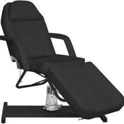 vidaXL Table de massage Noir 180x62x(87-112) cm