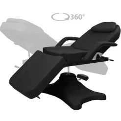 Santé & Beauté-vidaXL Table de massage 180x62x(86,5-118) cm Noir