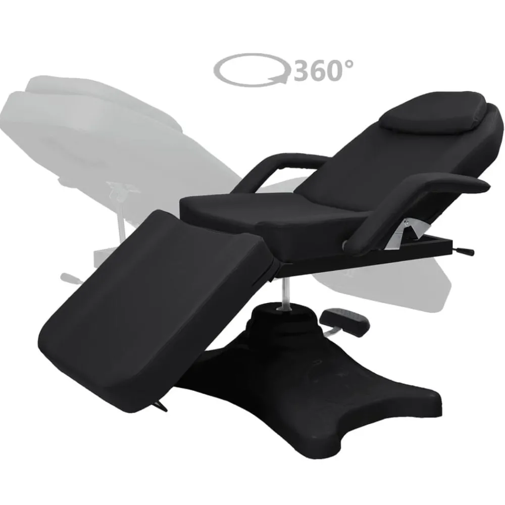 Santé & Beauté-vidaXL Table de massage 180x62x(86,5-118) cm Noir