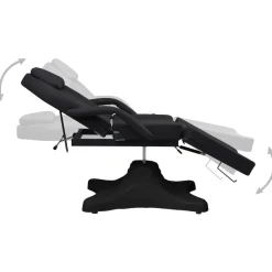 Santé & Beauté-vidaXL Table de massage 180x62x(86,5-118) cm Noir