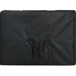 Santé & Beauté-vidaXL Table de massage pliable 4 zones avec cadre en aluminium Noir