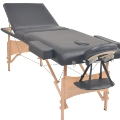 vidaXL Table de massage pliable à 3 zones 10 cm d'épaisseur