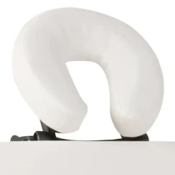 Santé & Beauté-vidaXL Table de massage pliable Blanc crème 2 zones avec cadre en bois Blanc crème