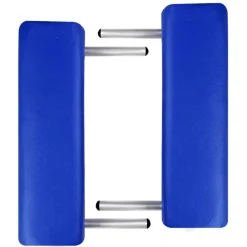 vidaXL Table de massage pliable 2 zones avec cadre en aluminium