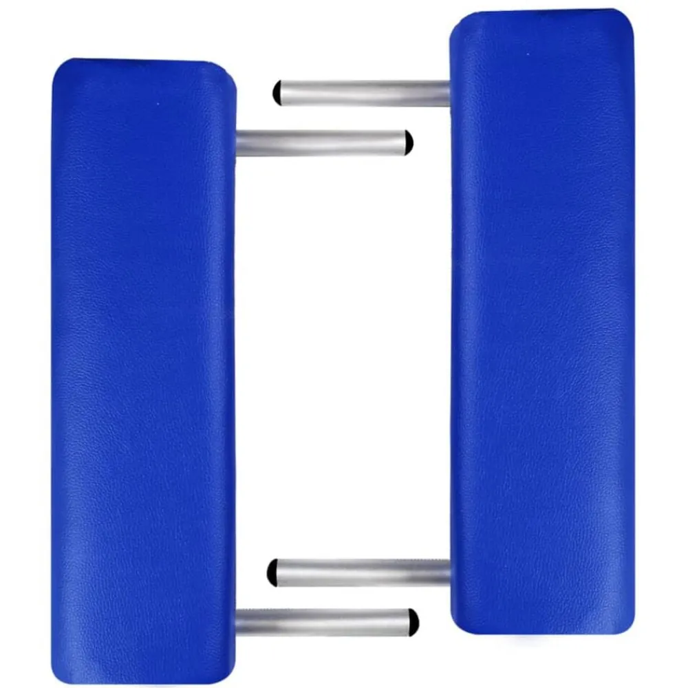 vidaXL Table de massage pliable 2 zones avec cadre en aluminium
