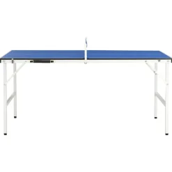 vidaXL Table de ping-pong de 1,5 m avec filet 152 x 76 x 66 cm Bleu
