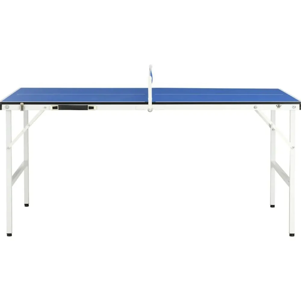 vidaXL Table de ping-pong de 1,5 m avec filet 152 x 76 x 66 cm Bleu