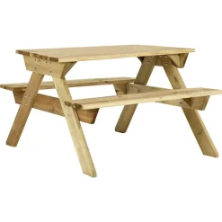 Mobilier De Jardin-vidaXL Table de pique-nique et bancs 110x123x73cm Bois de pin imprégné