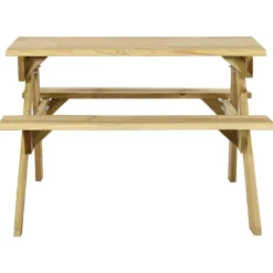 Mobilier De Jardin-vidaXL Table de pique-nique et bancs 110x123x73cm Bois de pin imprégné