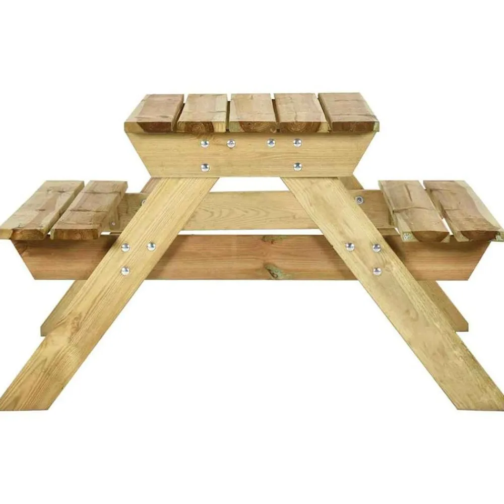 Mobilier De Jardin-vidaXL Table de pique-nique et bancs 110x123x73cm Bois de pin imprégné