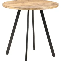 vidaXL Table de salle à manger 80 cm Bois de manguier brut