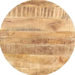 vidaXL Table de salle à manger 80 cm Bois de manguier brut