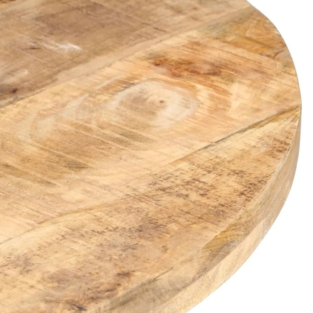 vidaXL Table de salle à manger 80 cm Bois de manguier brut