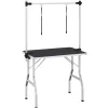 vidaXL Table de Toilettage Ajustable pour Chiens Chats 2 Potences