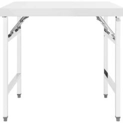 Restauration-vidaXL Table de travail pliable de cuisine 85x60x80cm Acier inoxydable