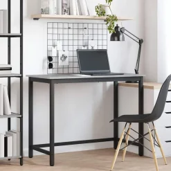 Meubles De Bureau-vidaXL table Gris Sonoma 80 x 50 x 76,5 cm Bois d'ingénierie et acier Sonoma gris