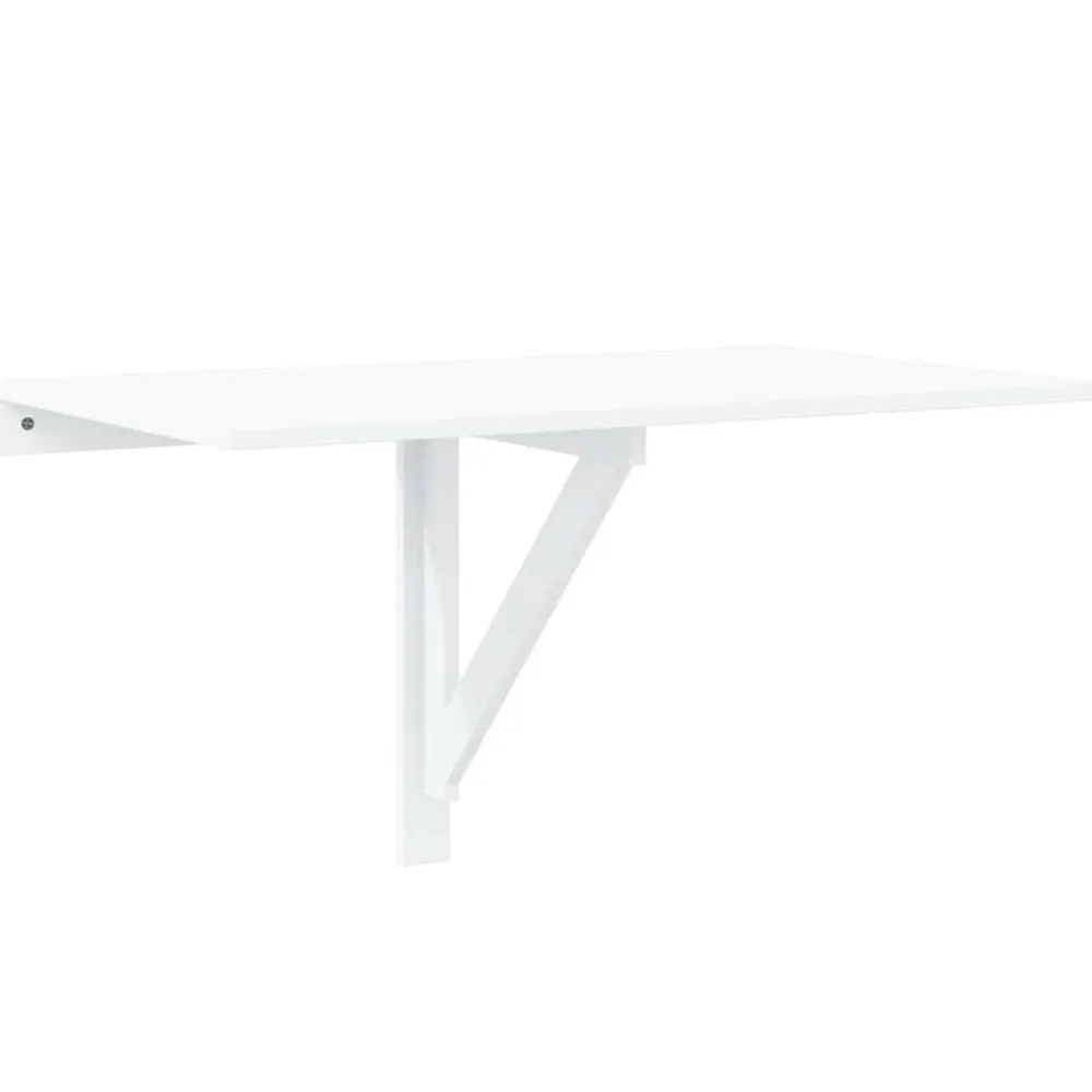 Tables-vidaXL Table murale rabattable 100x60 cm Blanc