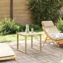 vidaXL table Naturel 50,5 x 50 x 46 cm Pinède imprégnée