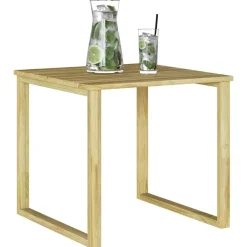 vidaXL table Naturel 50,5 x 50 x 46 cm Pinède imprégnée