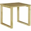 vidaXL table Naturel 40 x 40 x 36 cm Pinède imprégnée