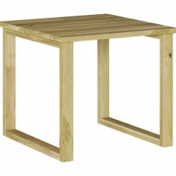 vidaXL table Naturel 40 x 40 x 36 cm Pinède imprégnée