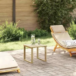 vidaXL table Naturel 40 x 40 x 36 cm Pinède imprégnée