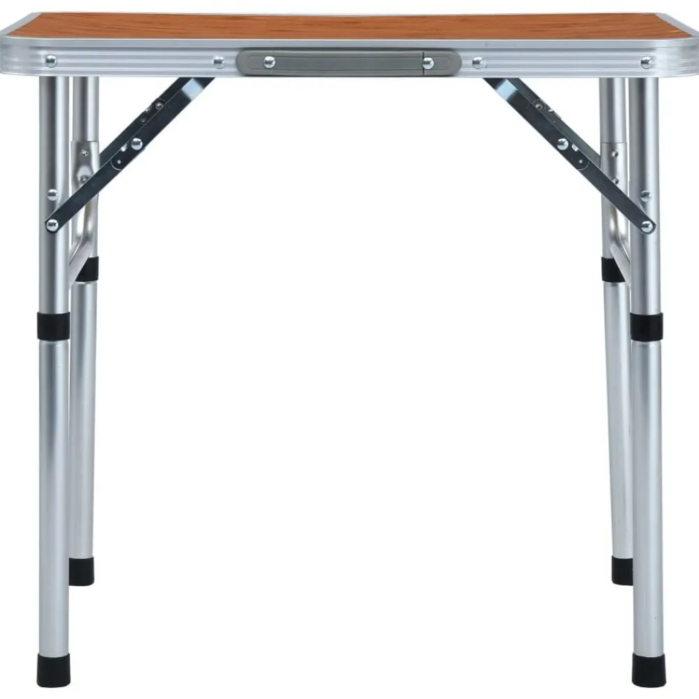 vidaXL Table pliable de camping Aluminium 60x45 cm