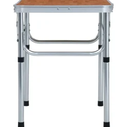 vidaXL Table pliable de camping Aluminium 60x45 cm
