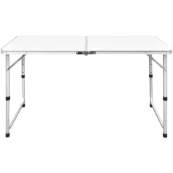 vidaXL Table pliable de camping Hauteur réglable Aluminium 120x60 cm