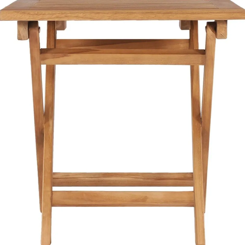 vidaXL Table pliable de jardin 45x45x45 cm Bois de teck solide