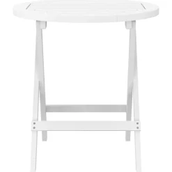 vidaXL Table pliable de jardin Ø 46 cm bois d'acacia solide