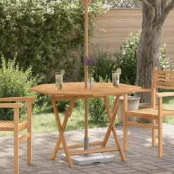 Mobilier De Jardin-vidaXL Table pliable de jardin 110x110x75 cm bois massif de teck
