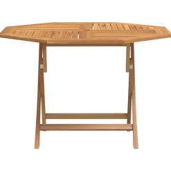 Mobilier De Jardin-vidaXL Table pliable de jardin 110x110x75 cm bois massif de teck