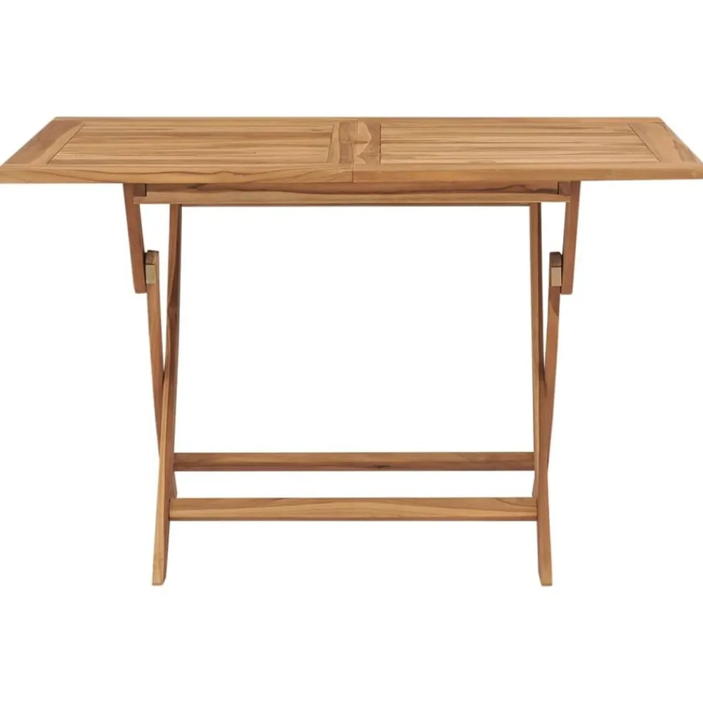 vidaXL Table pliable de jardin 120x70x75 cm Bois de teck solide