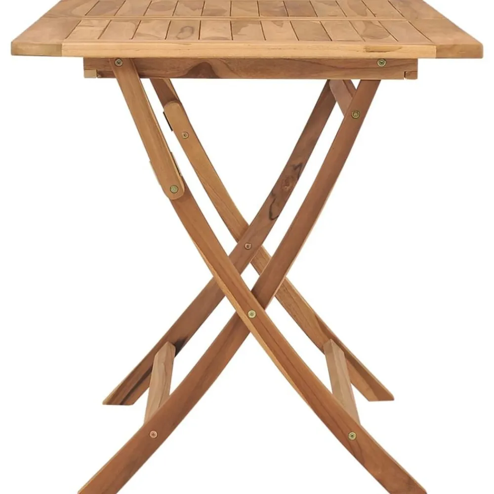 vidaXL Table pliable de jardin 120x70x75 cm Bois de teck solide