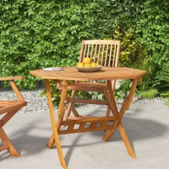 Mobilier De Jardin-vidaXL Table pliable de jardin 90x75 cm Bois d'acacia solide