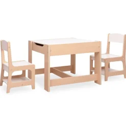 Mobilier Pour Bébés & Tout-Petits-vidaXL Table pour enfants avec 2 chaises MDF Marron